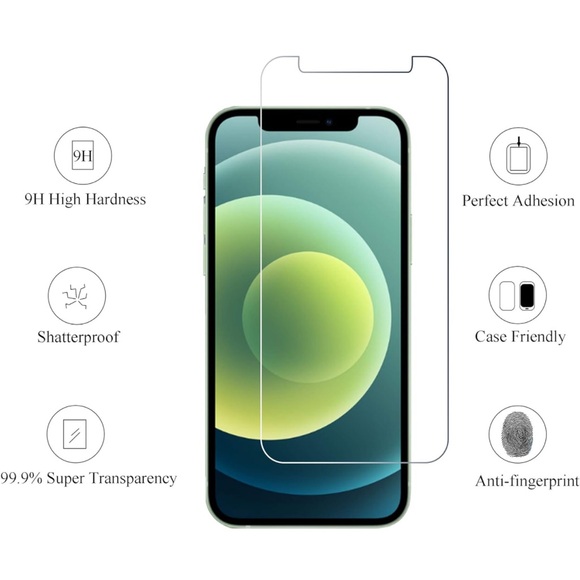 Tempered Glass Screen protector Iphone 11/XR 6.1 inch 3 pack - Picture 2 of 5